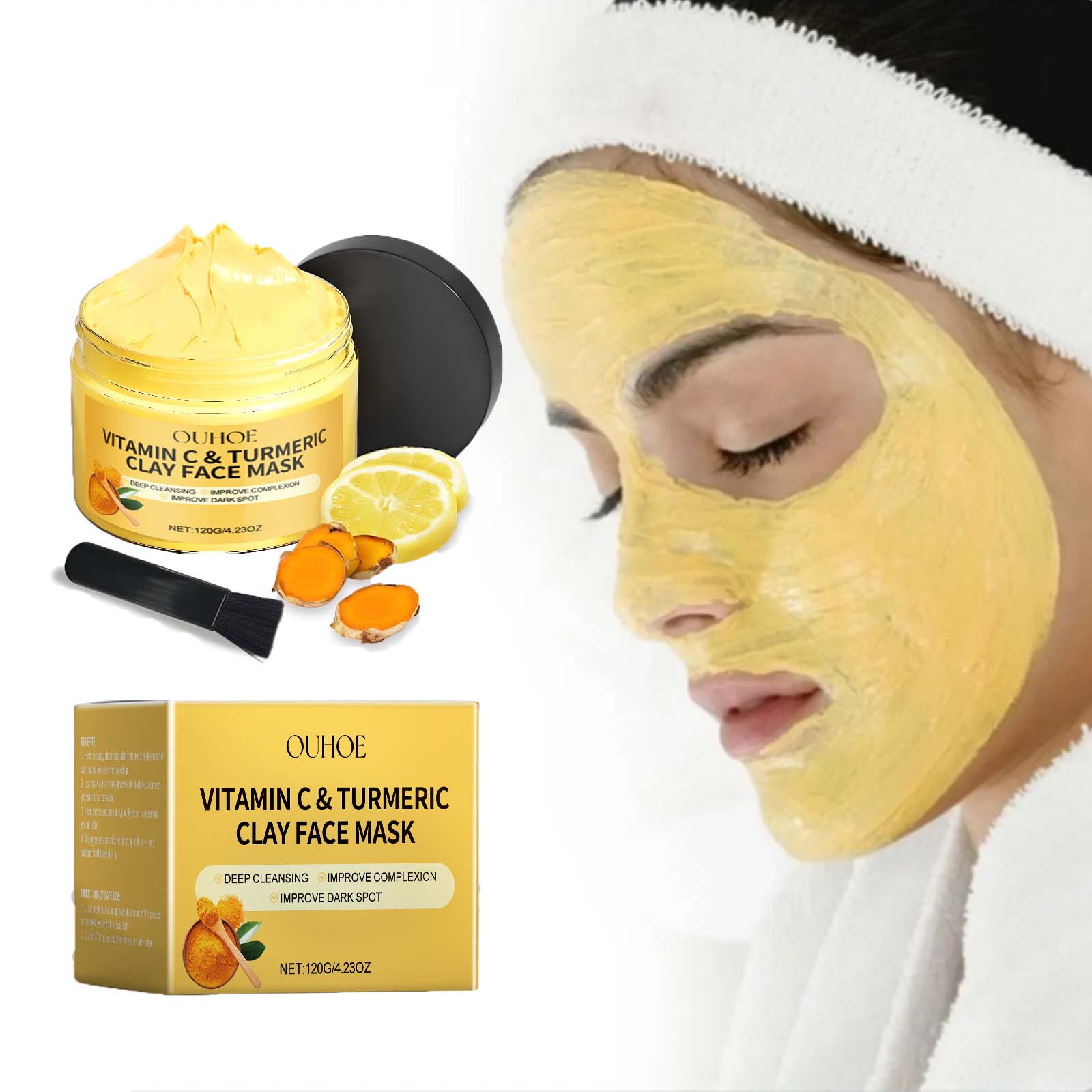 Dust Mask Construction - Maschera di fango alla curcuma alla