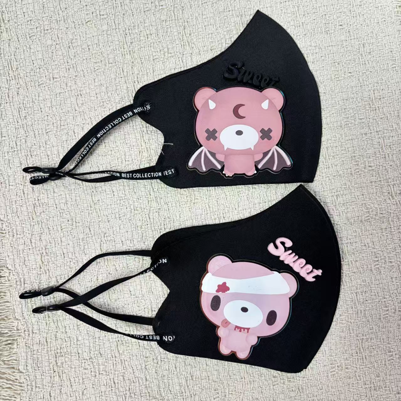 Cloth Face Mask Washable - Maschera in tessuto con simpatico orso