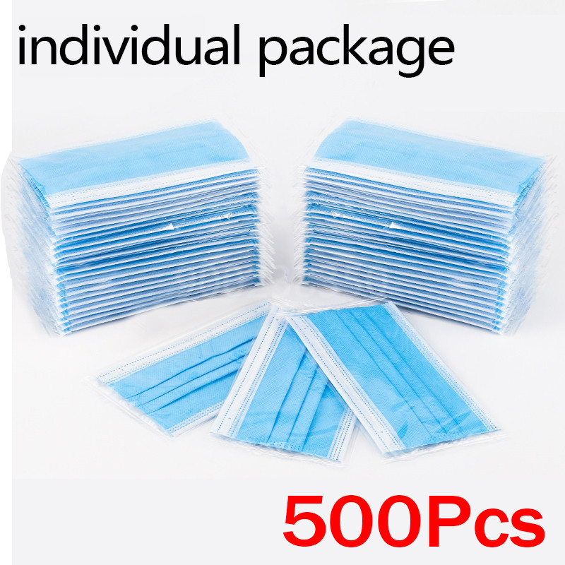 Disposable Mask Blue - 10-500 pezzi Maschere monouso per adulti