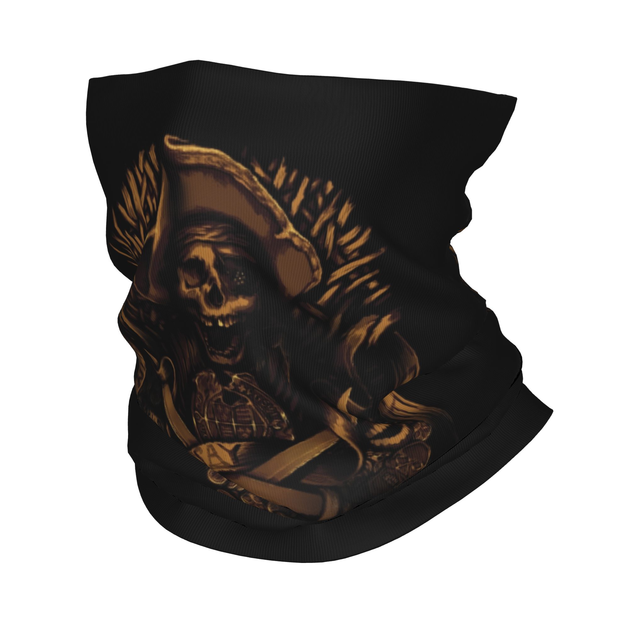 Neck Gaiter Face Cover - Scaldacollo Bandana Personalizzato con Teschio Pirata