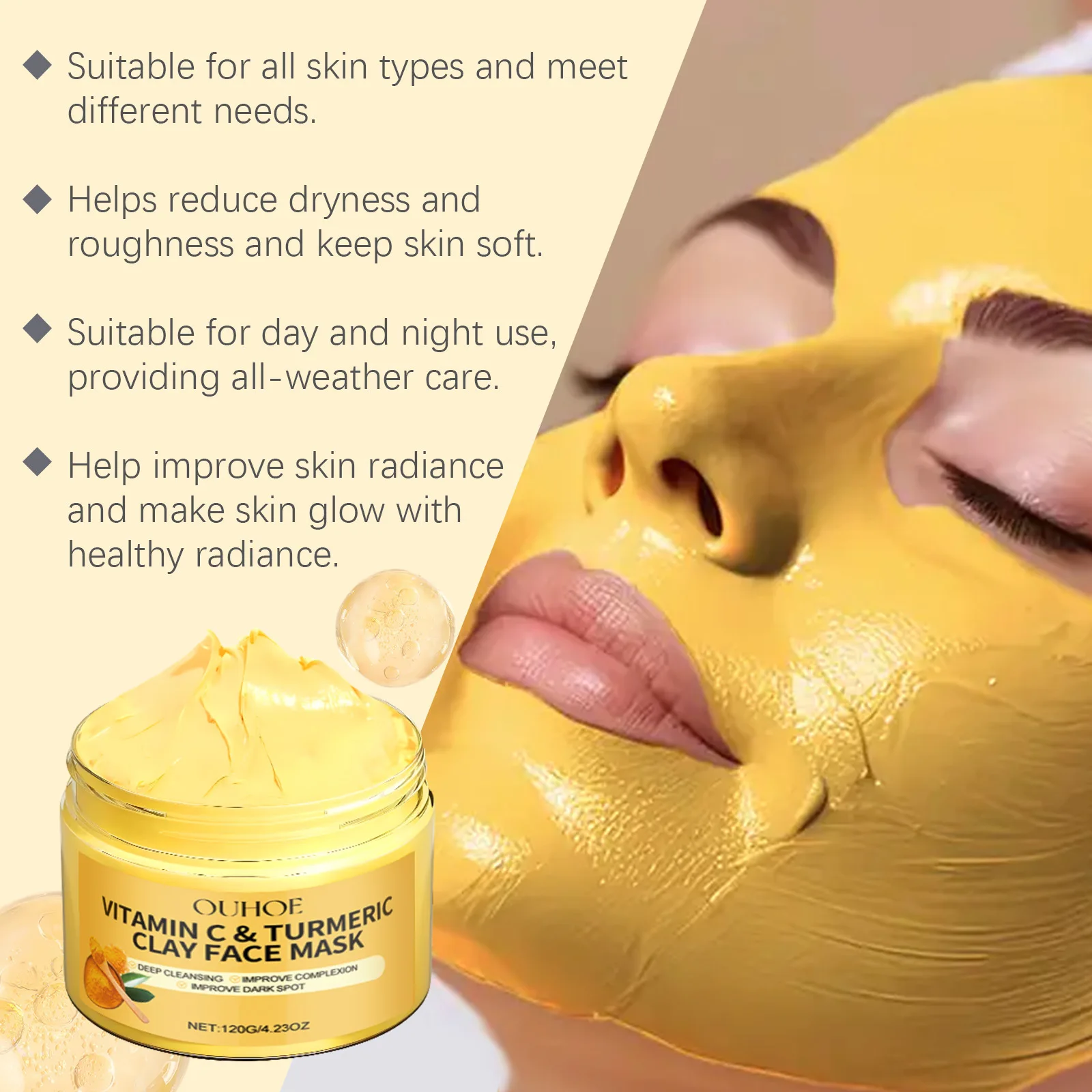 Maschera di fango alla curcuma - Dust Mask Construction recensione e prezzo