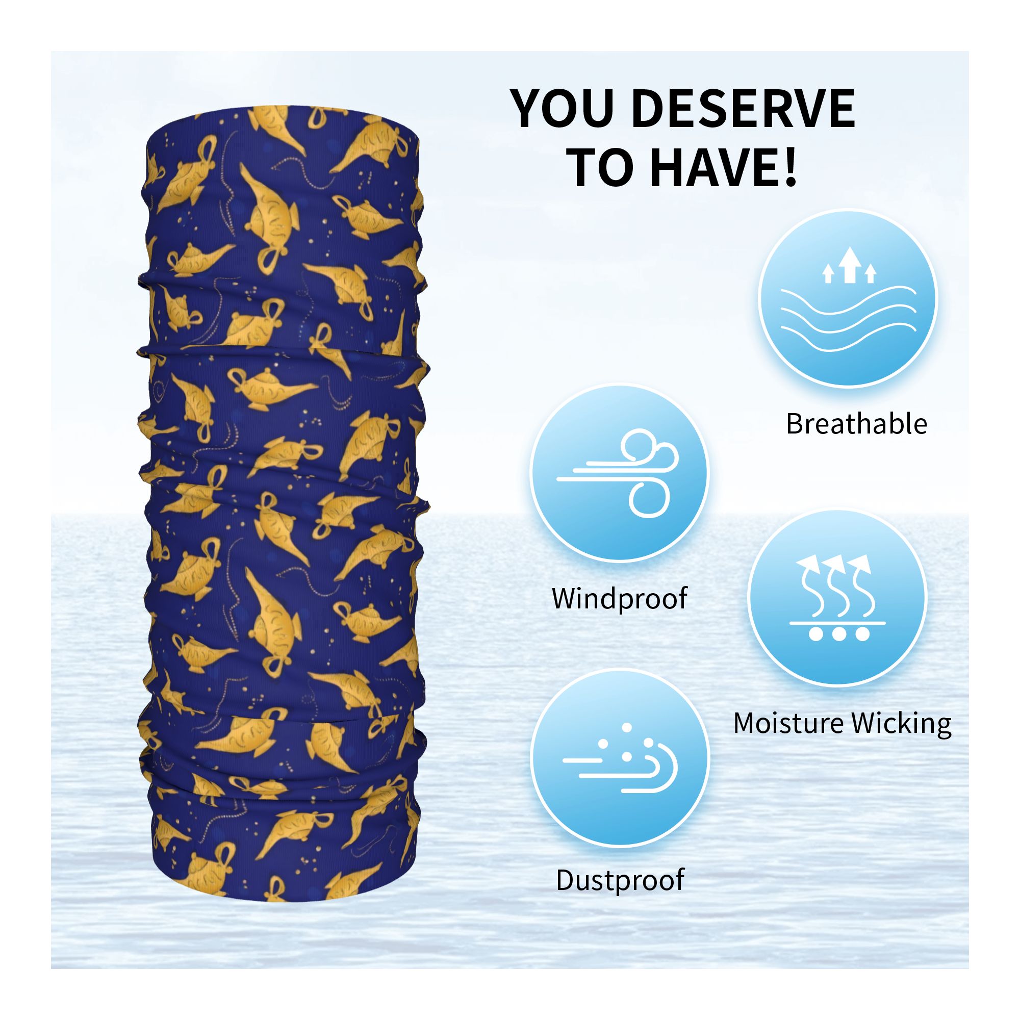 Bandana Multifunzione A-Aladdi - Neck Gaiter Face Cover recensione e prezzo